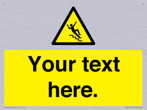 Custom Slippery Stairs Sign